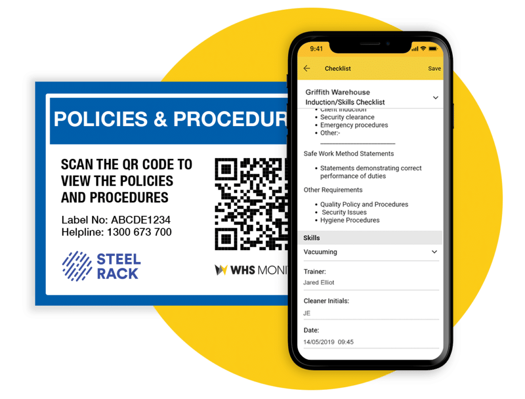 Contractor Induction NTap QR Label