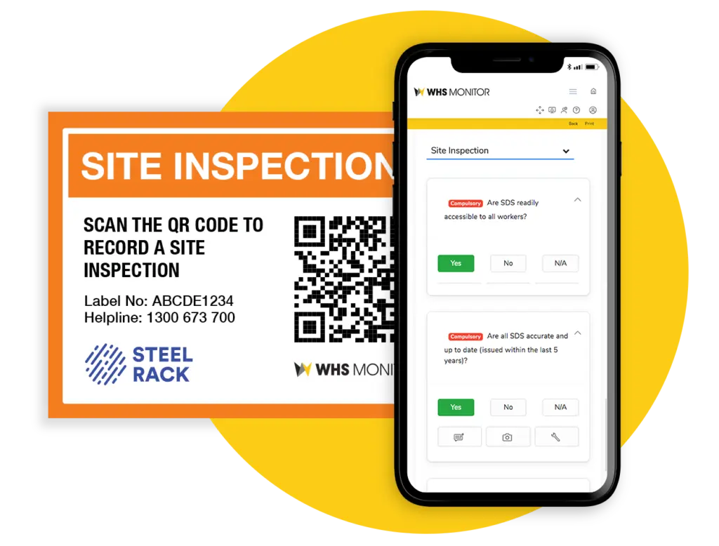 Site Inspection Audit N-TAP QR label