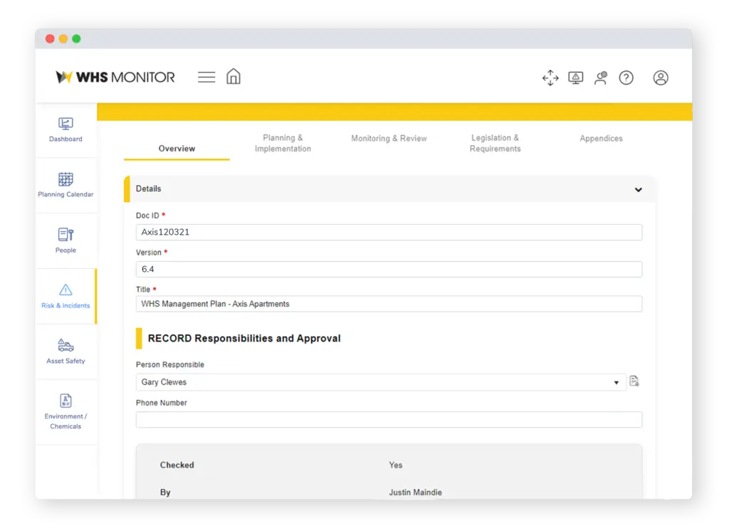 Project management plan