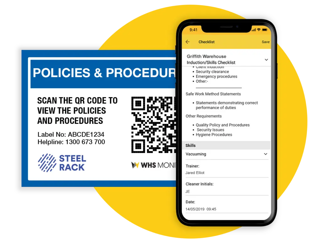 Contractor Induction NTap QR Label